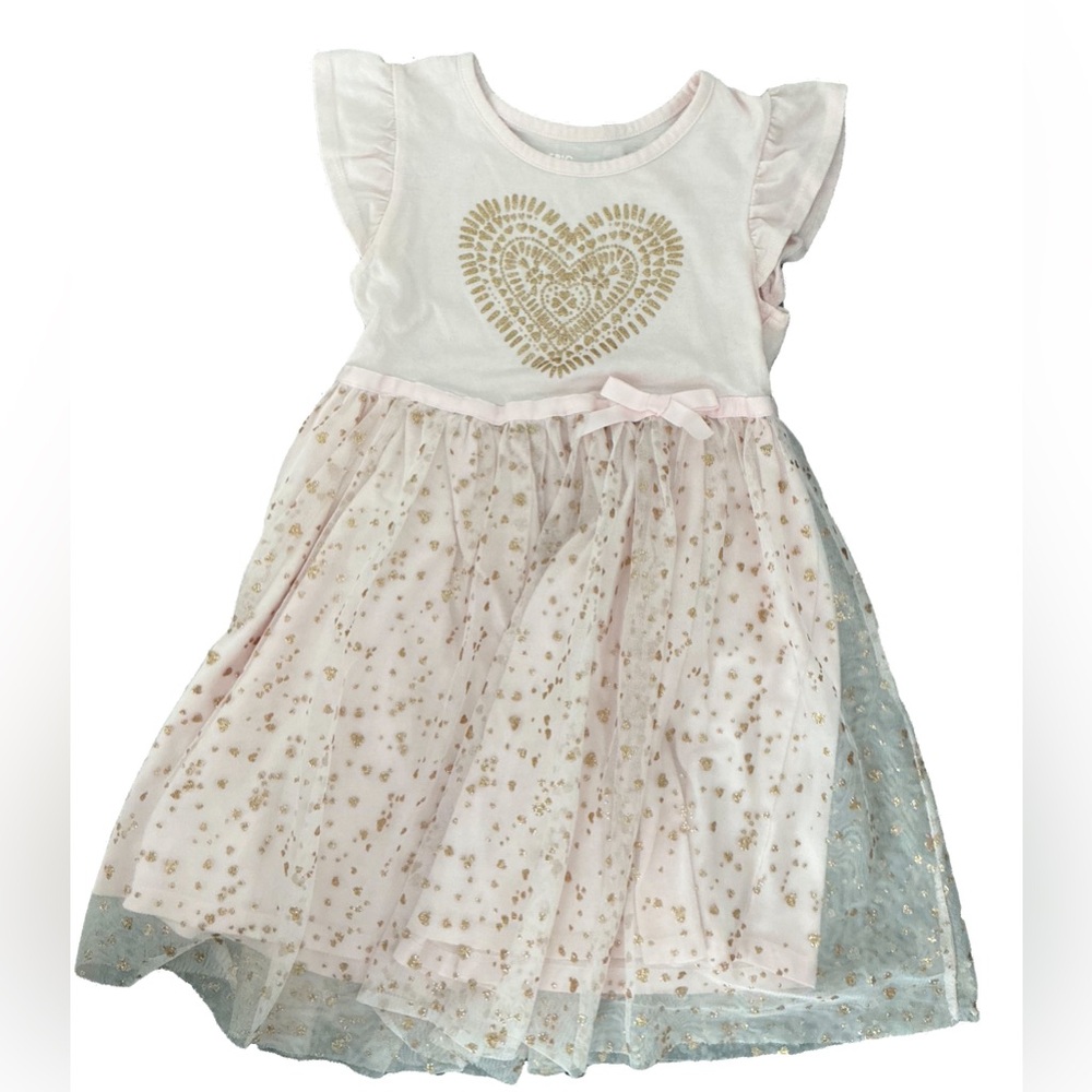 # 70 Epic Threads White and Gold Ruffled Sundress